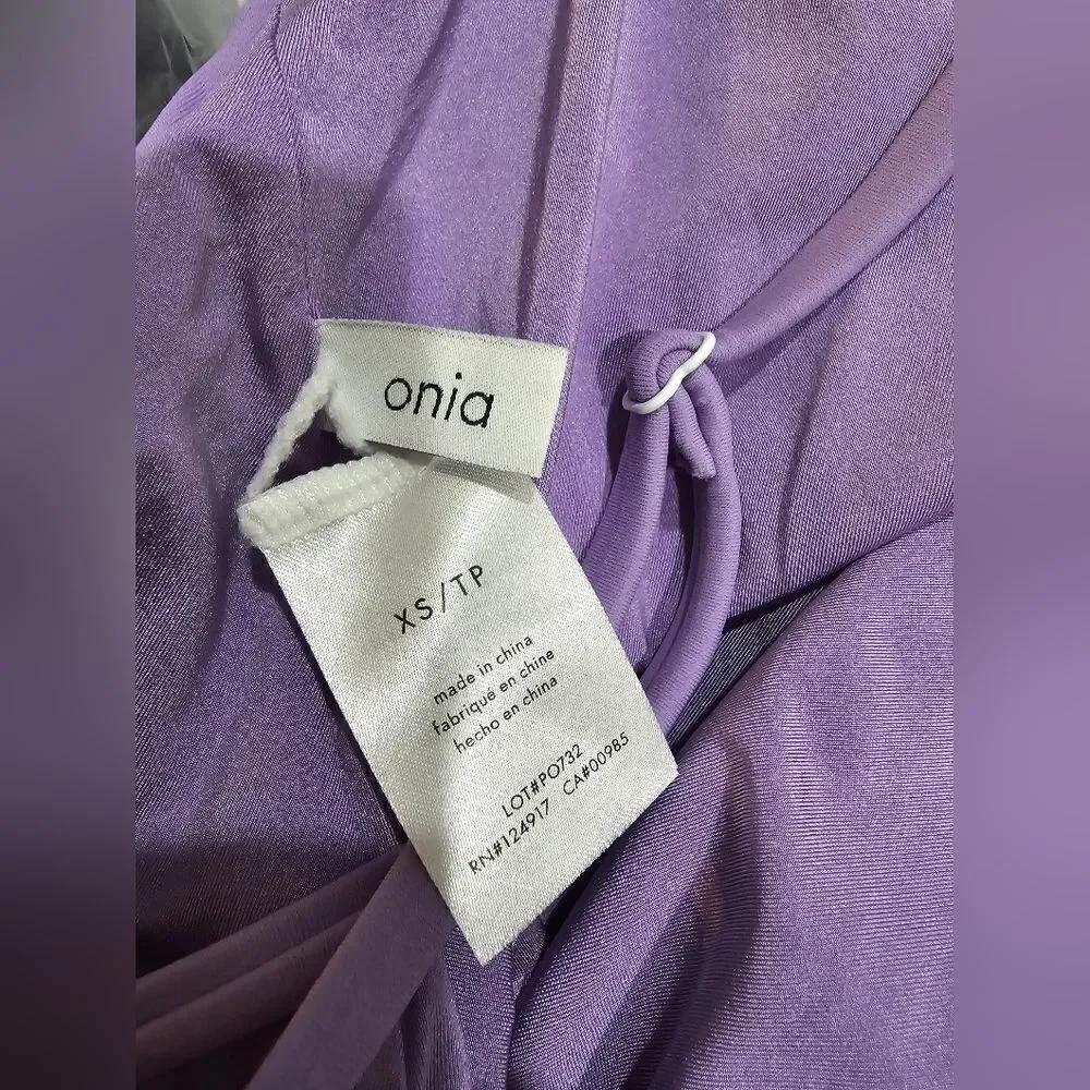 Onia Juliette One Piece Lavender/purple Swimsuit NWOT size XS
